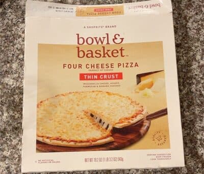 Four cheese pizza