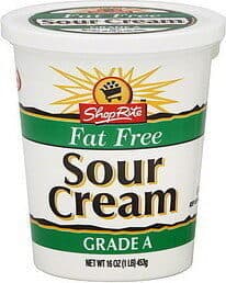 ShopRite, Fat Free Sour Cream