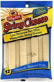 PART SKIM LOW MOISTURE MOZZARELLA STRING CHEESE