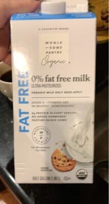 Organic, 0% Fat Free Milk