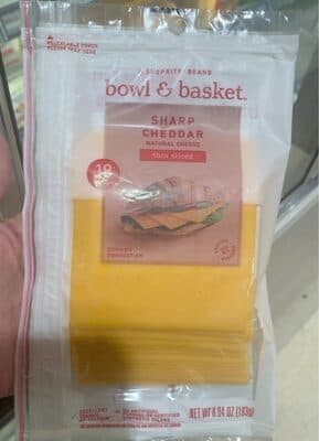Sharp Cheddar Thin Slice