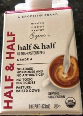Organic, Half & Half