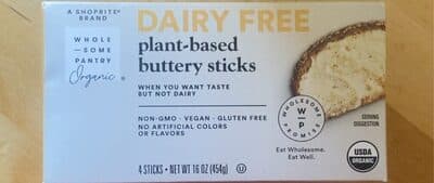 Organic, Dairy Free Plant-Based Buttery Sticks