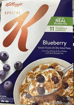 Blueberry Crunchy Wheat & Rice Flakes with Real Blueberries