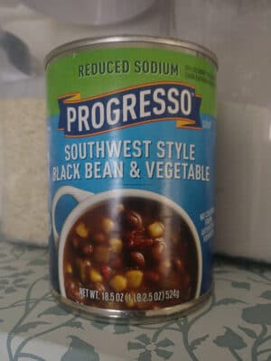 Southwest Style Black Bean & Vegetable Soup