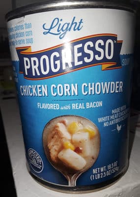 Chicken Corn Chowder Flavored With Real Bacon Light Soup