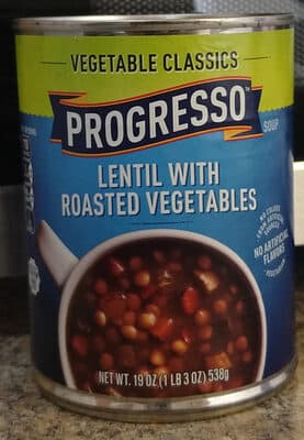 Lentil With Roasted Vegetables Soup