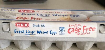 Grade Aa Cage Free Extra Large White Eggs