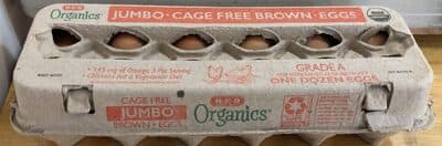Jumbo Cage Free Brown Eggs