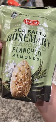 Sea Salt & Rosemary Flavored Blanched Almonds