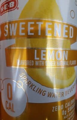 Sweetened Lemon Sparkling Water Beverage