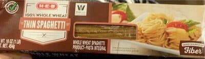 100% Whole Wheat Thin Spaghetti