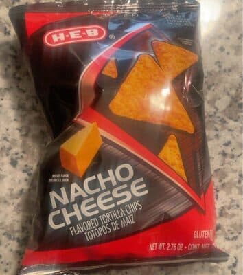 Nacho Cheese Flavored Tortilla Chips
