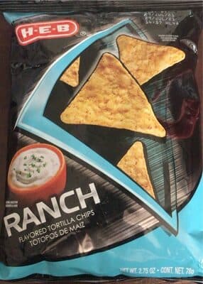 Ranch-flavored tortilla chips