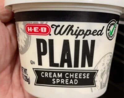 Heb Whipped Plain Cream Cheese Spread