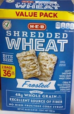 Frosted Lightly Sweetened Whole Grain Shredded Wheat Cereal