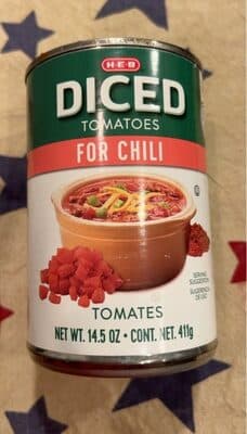 Diced Tomatoes for Chili