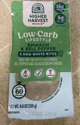 Spinach & Bell Pepper Egg White Bites