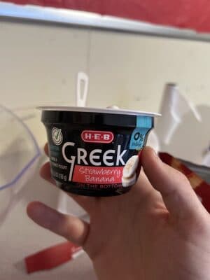 Greek Nonfat Strained Yogurt, Strawberry Banana