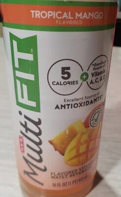Tropical Mango Flavored Vitamin Enhanced Water Beverage
