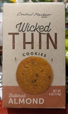 Wicked Thin Cookies Buttered Almond