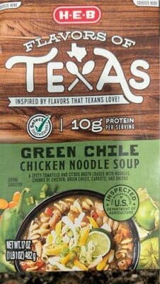 Green Chile Chicken Noodle Soup
