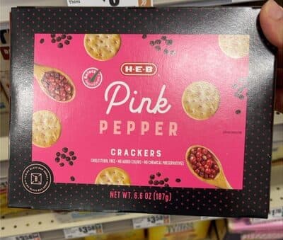 Pink Pepper Crackers