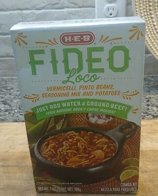 Fideo Loco Vermicelli, Pinto Beans, Seasoning Mix and Potatoes Comida Kit