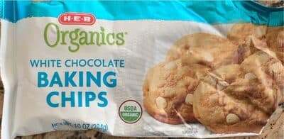 White chocolate baking chips
