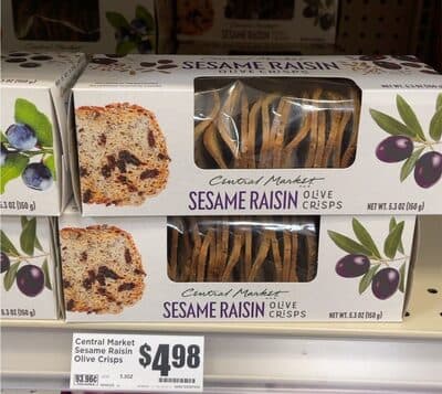 Central market cinnamon raisin olive Chris