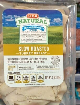 Slow roasted turkey