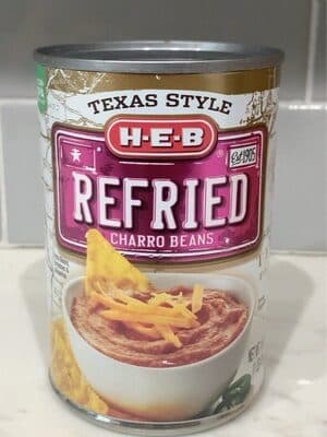 Texas Style Refried Charro Beans Pinto Beans, Tomatoes & Jalapenos