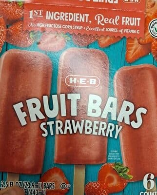 Frozen fruit bar