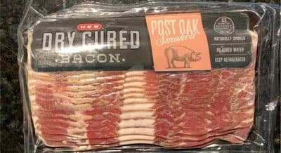 Dry cured bacon