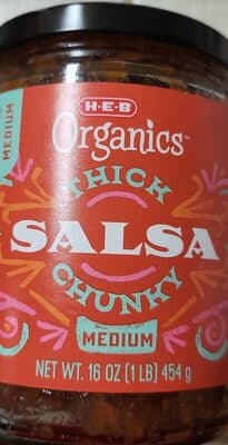HEB Organics Thick Salsa Chunky Medium
