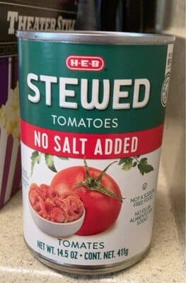 No Salt Added Stewed Tomatoes