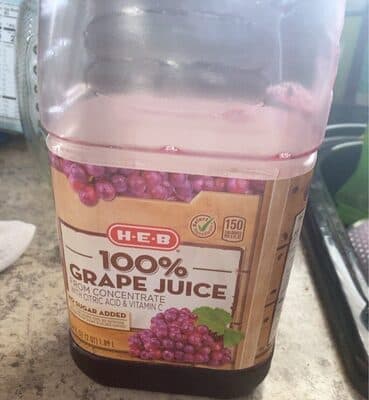 100% Grape Juice From Concentrate