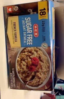 Sugar free instant oatmeal