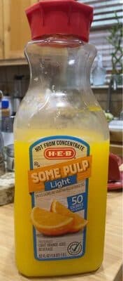 H-E-B Some Pulp Orange Juice