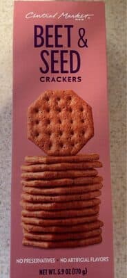 Beet and Seed Crackers