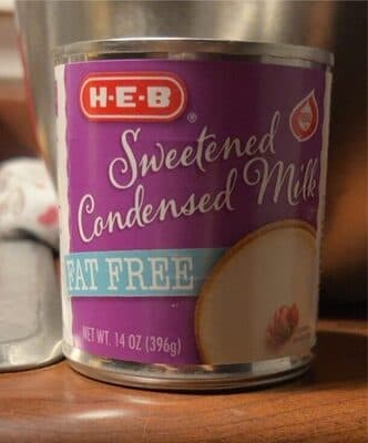 Fat free sweetened condensed milk