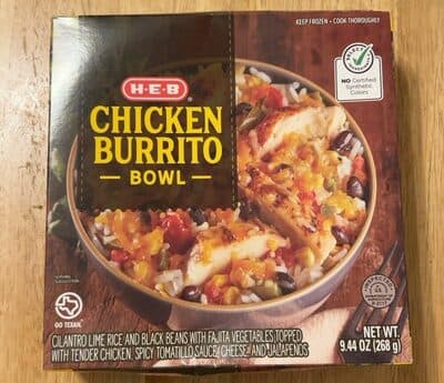 HEB Chicken biutrito bowl