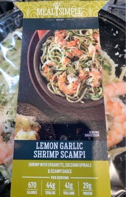 Lemon Garlic Shrimp Scampi