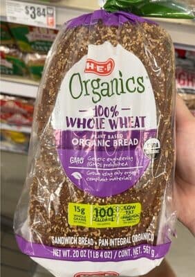 HEB Organics 100% Whole Wheat Bread