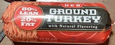 80% Lean 20% Fat Ground Turkey