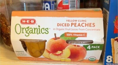 Diced Peaches