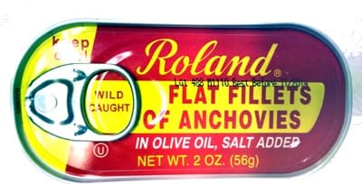 Flat Fillets of Anchovies in Olive Oil