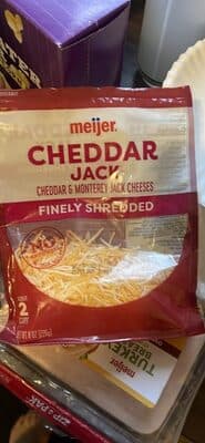 Cheddar Jack Cheddar & Monterey Jack Finely Shredded Cheeses