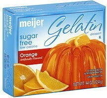 Orange Flavored Sugar Free Gelatin Dessert