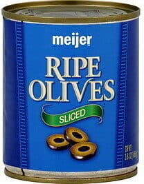 Sliced Ripe Olives